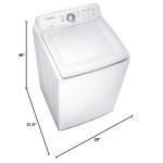WA45T3200AW 4 5 cu ft 진동 감소 기술이 적용된 탑로드 세탁기 흰색 : selecto06
