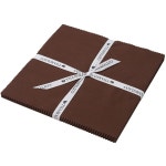 코튼빌 솔리드 60 컬러 프리컷 패브릭 20COUNT 퀼팅용 면 10인치 정사각형, 12- 로스트 09-warm Sand 1yard : 트윈스트래블고