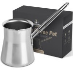 브리키 - 포트 이브릭(24온스) 브리키 차이 카이젠 15oz 아랍 그리스 품질 15oz 세즈베 포트 메이커 터키 커피 : 구푸1