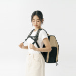 멀리 강아지 이동가방 백팩 강아지 고양이 기내탑승 초경량 이동장 론타노백팩-카키 : 멀리 MERLIE