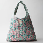 AMOKA 스윗블룸 패브릭 양면 가방 그린플로럴 가벼운 숄더 에코백 : iremia