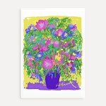 자유로운 꽃 프리다옥 Fridaock 아트 프린트 A4/A3/A2/50x70/A1 : 커런트브라운