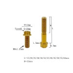 RISON 티타늄 볼트 M8 25 톡스 오토바이용 육각 듀얼 드라이브 골드 플랜지 5개 : 나피몰-3