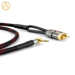 오디오케이블 RCA HIFI 태블릿 폰 휴대 3 각도 전화 자동차 스테레오 연결 5mm PC 용 상호 L 케이블 잭 오디오 0 5m 1 64ft : 오성마켓몰7
