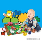 케이스키즈 헝겊 놀이가방 농장 감각발달 1세장난감 : 코드구구