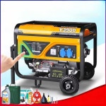 cong 무소음발전기 민동 웨텅 3kw 소형 가솔린 발전기 가정용 단상 220V 3상 380볼트 5/6/8KW/10킬로와트 3500W 핸드풀 가솔린 220V... 