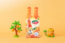 트위스트앤드링크 오렌지 1팩, 200ml 4개입 : 태원통상