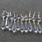 20pcs 명확한 샹들리에 고드름 프리즘 램프 장식에 대 팔각형 크리스탈 구슬과 교체 매달려 : 수위몰