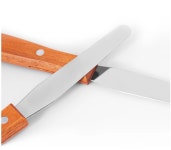 [리카왁스]왁싱 스텐스파츌라 왁싱부자재,바디제모 스테인레스 메탈 스파츌라 대,소 : 1ST WAXING