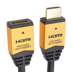 HDMI 연장선 V2.0 골드메탈 고급형 PC 모니터 TV 케이블 연장 1m : 이엠쇼핑
