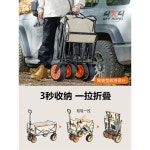 전동웨건 전동 카트 대형 미색 운반카 캠핑카 6km 트레일러 캠핑 광폭 버전 블랙 : 유니버스픽업