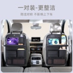 차량용 등받이 정리함 차량 뒷좌석 테이블 수납포켓 다용도 수납백 차량 뒷좌석용품 심플 블랙 숏 : 기억에 남는
