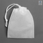 명월상점 한쪽 스트링 부직포 파우치 50p 12x15cm 화이트 선물포장부직포 북파우치 : 명월상점