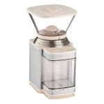 쿠시나트 커피 그라인더, 전기 버 원터치 자동 18포지션 그라인더 선택기, 스테인리스 스틸, DBM-8CRMP1, 크림 : 마켓써니365