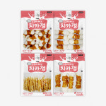 펫어스 치카 강아지양치껌 강아지스틱 오래먹는간식 순수우유껌, M(중형), 9개 : 펫더맨