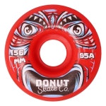 도넛 스케이트 주식회사 56mm - 95a 트릭, 파크, 스트리트 스케이팅, 크루징, 내마모성, 4종 세트용 티키 스케이트보드 : 바잉유니온