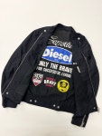 Diesel 디젤 블랙 메카닉 바이커 자켓 : ondit
