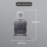 스텐 사격 과녁판 새총 비비탄 금속 조준판 사람모양 표적지 에어소프트 서바이벌 사격장 실습 : 립포스토어