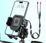 모터뱅크 바이크 오토바이 무선충전 거치대 핸드폰 거치대 (폴드, 플립 장착가능) : 매직모터스