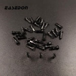 기둥 PT734H 육각형 MTB 도로 자전거 스포크 젖꼭지 14G 게이지 알루미늄 합금 초경량 무게 0.35g/PC 검정색 부품 : 제이브로상사