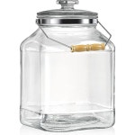 2 5갤런 5인치 용 손잡이가 정리용 밀폐 8L 5 12갤런 1 유리병 농장 : 미주시치