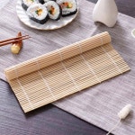1Pcs 스시 커튼 롤링 매트 DIY 오니기리 쌀 주방 가제 요리 액세서리 대나무 메이커 도구 : 씨엠-컴퍼니