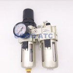 공압 FRL 콤비네이션 AC4010-04, 자동 수동 배수, SMC 타입 에어 필터 레귤레이터 및 윤활기, 1/2 3/4 인치 : 고야신사