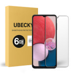 지문방지 방탄 강화유리필름 갤럭시A13 LTE, 6매입 : 유베키