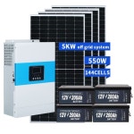 에너지 저장 기능을 갖춘 5KW 독립형 가정용 태양광 발전 시스템 : 오니물산5