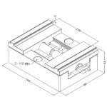 H90-10-100 자가 중심 CNC 바이스, 10-100mm 0 39-3 94인치 턱 개구부, 70Nm 토크, 0 03mm 정밀도, 4CR13H 스틸, EROWA/3R 호환... 