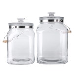 2 5갤런 5인치 용 손잡이가 정리용 밀폐 8L 5 12갤런 1 유리병 농장 : 미주시치