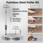 키모굴 108개/세트 자동 차체 덴트 수리 도구 키트, 자동차 딩스 수리, 페인트 없는 풀러 공구, 리프터, 다기능 브리지 하일 제거 공구 세트... 