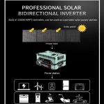 올인원 10000W 휴대용 태양광 발전소 고와트 발전기 패널 세트 표준 전압 주파수 모바일 백업 홈 : 오니물산5