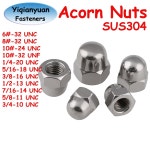 이치엔위안 DIN1587 GB923 10 육각 스테인리스 너트 SUS304 나사 UNF 7I16-14 UNC 4PCS : 바이브커넥트07