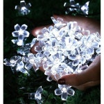 태양광 정원등 실외조명 문자열 꽃 솔라라이트 방수 J 파티 LED 195 크리스마스 컬러 1 USB 상시 라이트 20 라이트 : 유니버스픽업