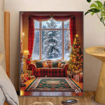 페인팅 크리스마스 트리 거실 장식 풍경화 diy 명화그리기 그림 색칠하기 취미 유화 캔버스 : 바스케토피아