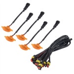 5PCS 자동차 앞 범퍼 LED 그릴 라이트 전면 DRL 주간 러닝 SUV 포드 F-150 랩터 2014-2020 : 하이템플러번개