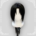 우치하 이타치 코스프레 가발 나루토 코스튬 가발 내추럴 블랙+헤어넷(머리띠불포함) : 밍밍 마켓