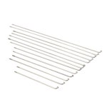 36개 10G 스테인리스 스포크 전기 자전거 휠용 72MM~145MM 맞춤 길이 실버 조립용 : 제이브로상사