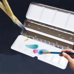 파랑새백화점 팔레트 24색 어르신색칠공부 성인취미미술 수채화팔레트 초등학생미술용품세트 : 파랑새백화점