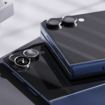 후면 메탈 링 필름 카메라 렌즈 강화유리 보호 프레임 고선명 방탄 클리어 레인보우, 갤럭시Z 플립7, 2매입 : 누아트