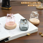 G1348 금모으기 황금 고양이 보관 모형 땅콩 케이스 순금 재태크 : 쿠마네상점