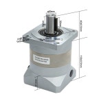 웜기어감속기 90 플랜지 서보 50 22 기어박스 출력 스테퍼 저속 B63 최대 박스 PLF060 L1 10 S2 P2 : 루세스몰