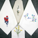 프랑스자수 손수건 패키지 꽃자수 DIY만들기 동영상 : 폭스테일몰