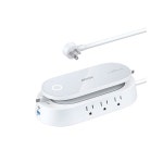 Anker 647 충전소(100W), AC 6개, USB-A 1개, USB-C 접이식 USB C 케이블 2개(3피트), 5피트 연장 코드, 회의실 전원 공급, 데스크탑... 
