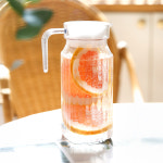 플라라 안깨지는 PC 물병 중 800ml 업소용 식당 카페 냉장고 보리차 투명 손잡이 물통 : 한울 스토어