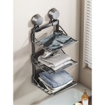 흡착식 수납 선반 다용도 욕실용품 욕실수납 원룸 송풍대 헤어드라이어 타워 수납대 걸레 : 오더잇