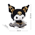 G1356 산리오 홀로그램 20cm 30cm 봉제인형 블랙 골드시리즈 쿠로미 키티 유니폼 : 쿠마네상점