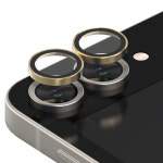 카메라 렌즈 프레임 메탈 링 빛번짐방지 강화유리 보호필름 오로라 갤럭시Z 플립7, 1매입 : 모란카노