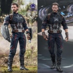 HOTTOYS HT MMS481 1/6 남성 군인 480 어벤저스 3 스페셜 에디션  아메리카 6.0 풀 세트 12인치 액션 피규어 바디 : 팔코컴퍼니